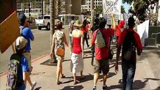 Pink Slips Prompt Protests