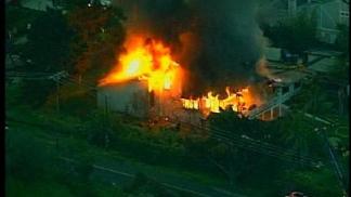 RAW VIDEO: Raging Fire Devours Home
