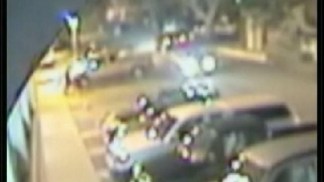Raw Video: Geezer Bandit Strikes, Sprayed