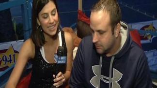 Star 94.1's A.J. Goes Up the Crane