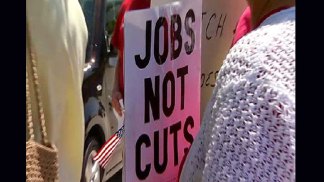 Images: Protestors Demand Jobs, Not Cuts