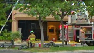 Office Building Fire Smolders All Night