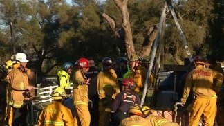 Man Trapped in Well in Danger of Drowning