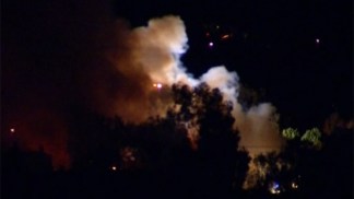 Rancho Santa Fe Mansion in Flames
