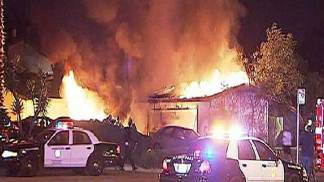 San Carlos House Fire: Images