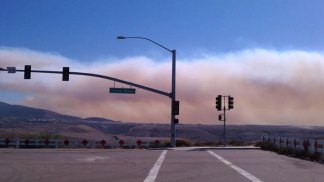 Fire in Tecate Sends Smoke into the Air: Images