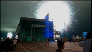 Raw Video of Fireworks Mishap