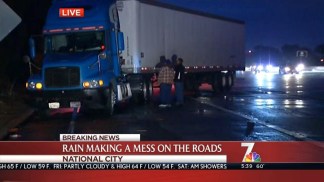 Truck Jackknife Closes 805 On Ramp