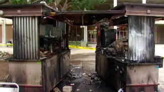 Downtown Coffee Cart Burned Down