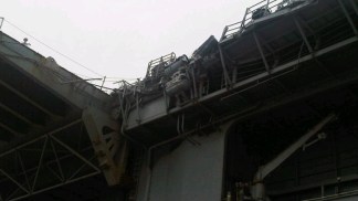 Damage to USS Essex