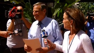 San Diego Mayor Bob Filner Apppears in Public