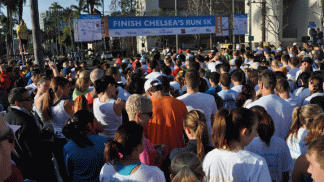 Chelsea's Run Draws a Crowd
