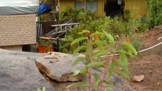 Boulder Smashes into Poway Home