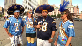 Chargers Fans Bolt to New Orleans
