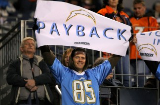 Chargers Fans in the Stands 