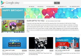 Google Play Birthday Offers Free Downloads