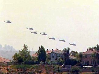 Choppers Fly in Formation