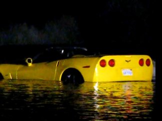 Corvette in Ocean Is Talk of the Town
