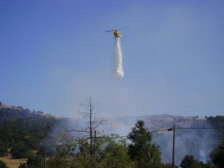 Firefighters Battle Flames in Julian 