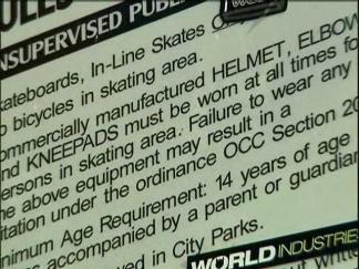 Helmetless, Boardless Dad Ticketed at Skate Park