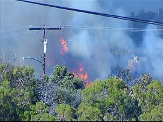High Winds in Campo Present Challenge for Firefighters