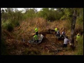 Investigators Search Kit Carson Park
