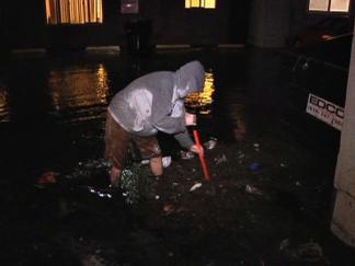 Rain Trashed Ocean Beach Alley