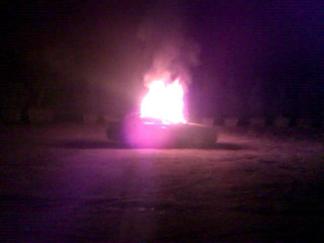 Raw Video: Burned Body Found in Car