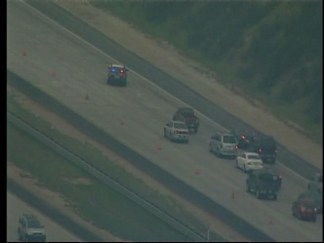 Raw Video: Explosion Probe Closes I-15