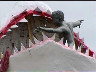 Shark Attacks Surfer Statue