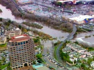 Aerial Tour of Mission Valley Flooding