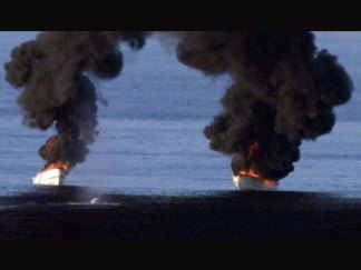 USS Bunker Hill Fights Pirates at Sea