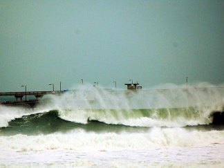 Surfers Charge Massive Waves