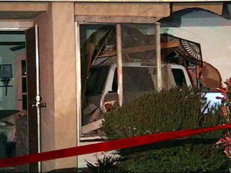 Truck Plows Through Kitchen