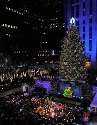 Watch it Happen: The Lighting of Rock Center Christmas Tree