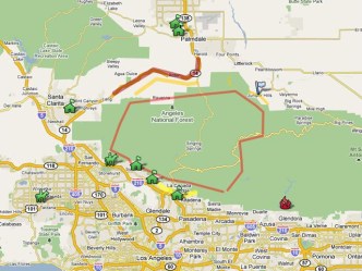 Map: Station Fire
