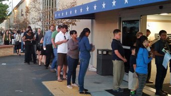 Record Number of Voters at Registrar's Office