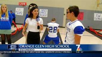 GOTW - NBC 7's Megan Tevrizian At Orange High School Part 2