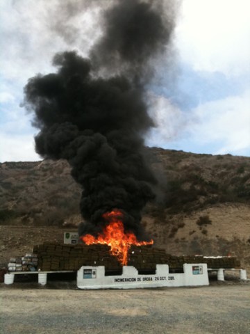 Images: 28 Tons of Drugs Burn