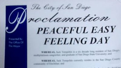 Celebrate That Peaceful Easy Feeling
