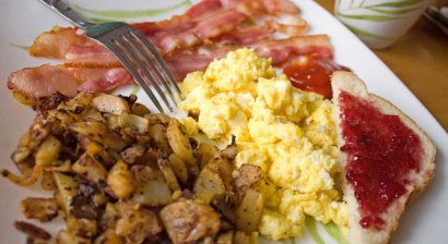 Nothing is better than eggs, bacon and a lot of appreciation.