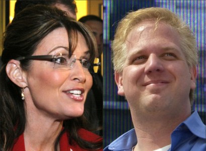 If Sarah Palin wants to run with Glenn Beck, she'll have to play second fiddle, says Fox talker.