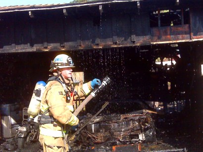 A fire at a home in El Cajon destroyed a Corvette and two other classic vehicles and caused significant damage to the structure. A fire at a home in El Cajon destroyed a Corvette and two other classic vehicles and caused significant damage to the structure.