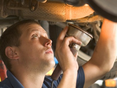 What goes up may stay up at the mechanic's.
