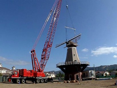 The building won't be the only windmill structure in North County, but it will certainly be one of the biggest and most unusual.