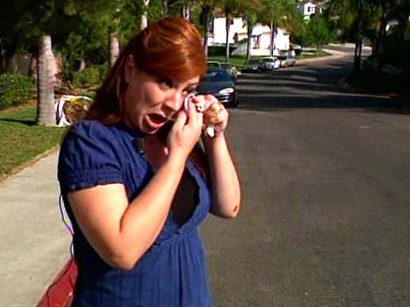 A tearful Keely Garcia recalling the attack. A tearful Keely Garcia recalling the attack.