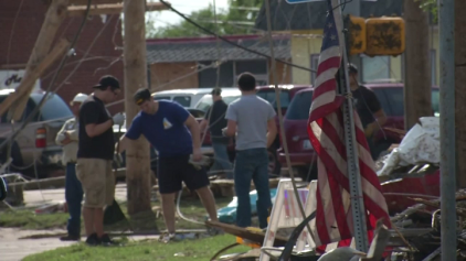 Residents Rally to Clean Up after Tornado