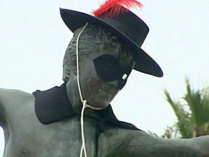 "Cardiff Kook" Wears Mask of Zorro