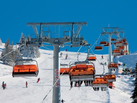 Hello, Fancy Heated Bubble Ski Lift Chair