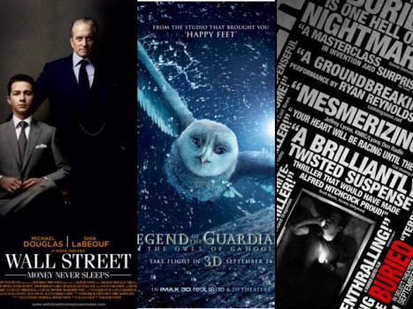 This Week's New Movies: "Guardians" Will Get "Buried" by "Wall Street"